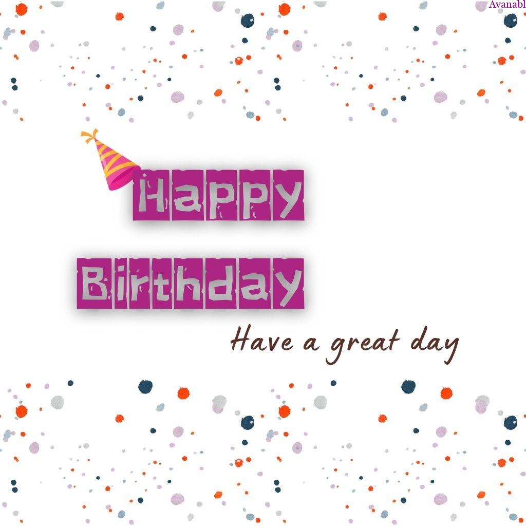A colorful dot background happy birthday wishes