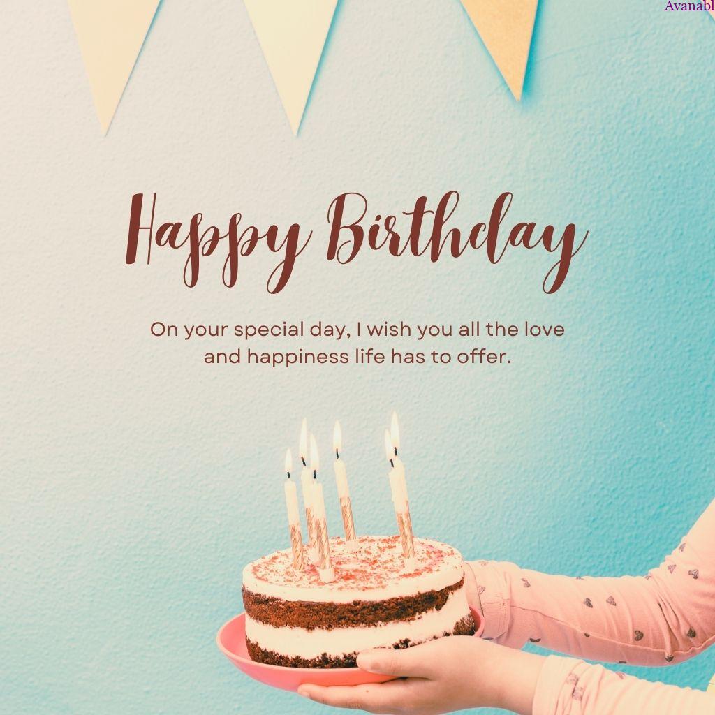 holding cake with candle in hand birthday wishes