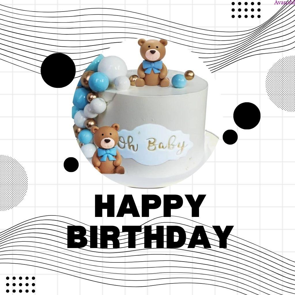 black and white background and cake design