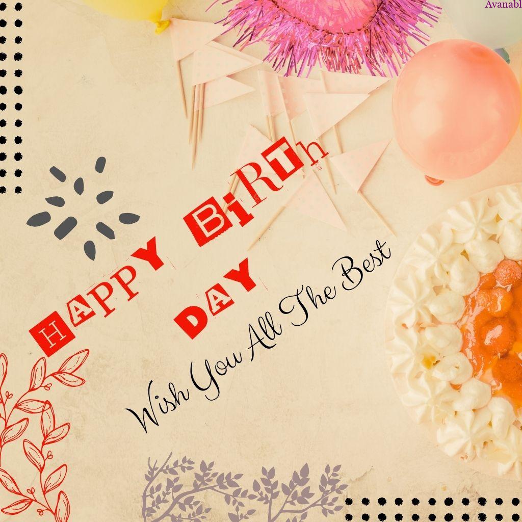 Light color flower background   birthday wishes