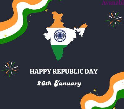India map republic wishes