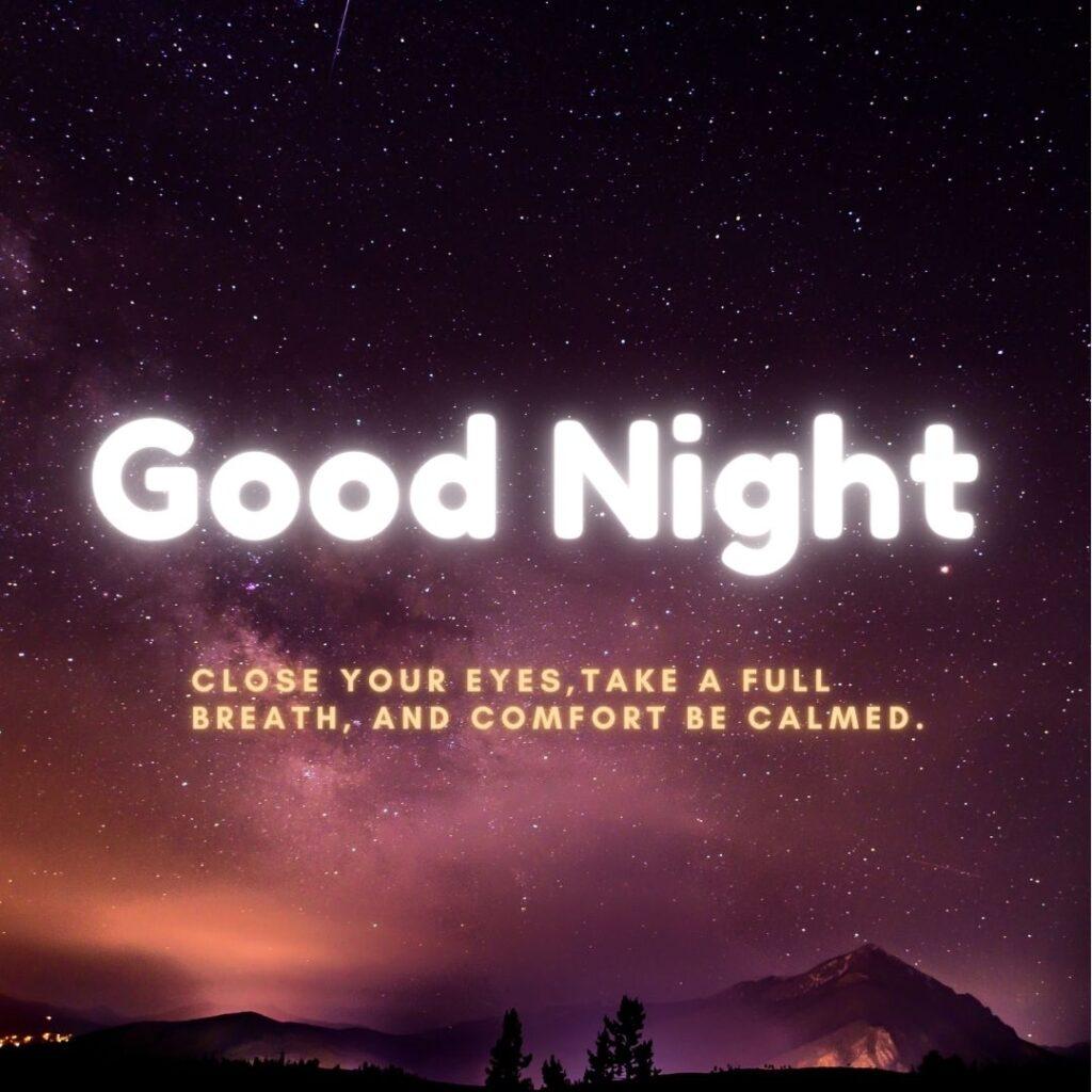 Night sky and stars image