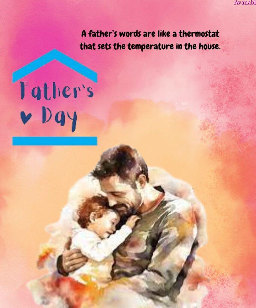 Father and his little son father day wish