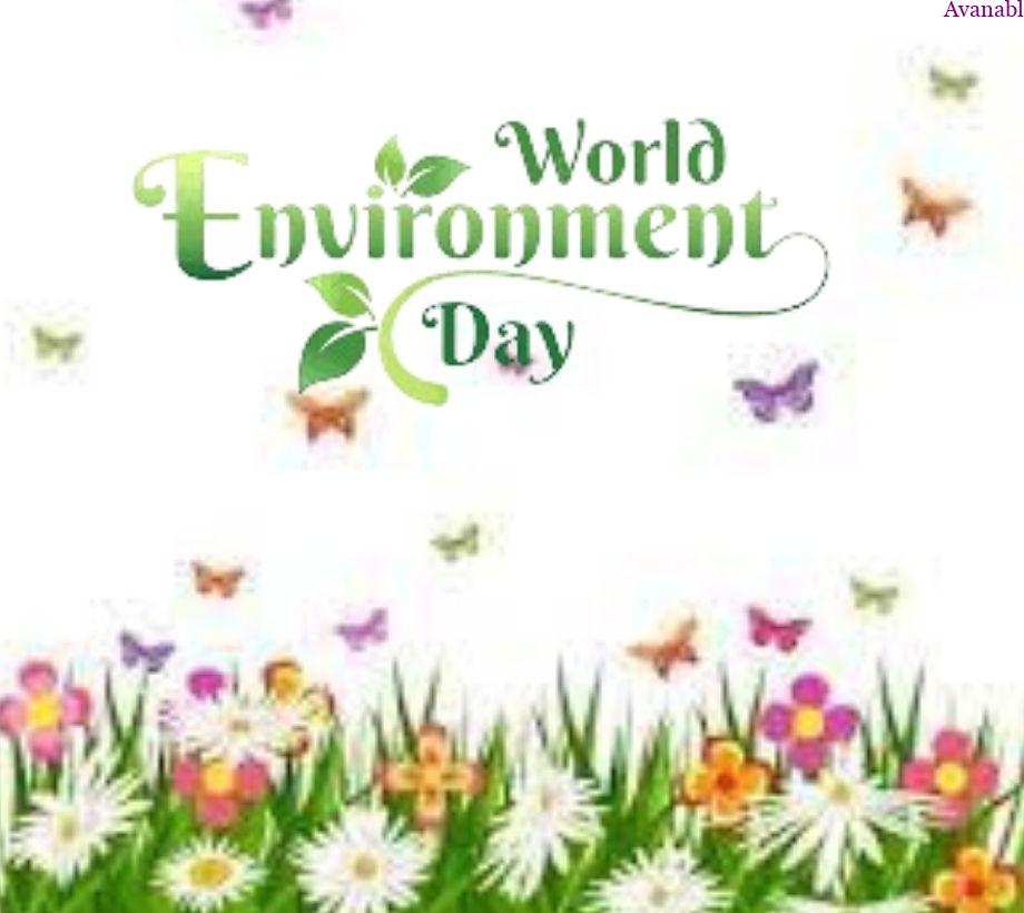 environment day images with white and flower background