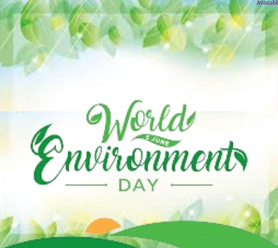 Background green and yellow leaves  environment day wishes image