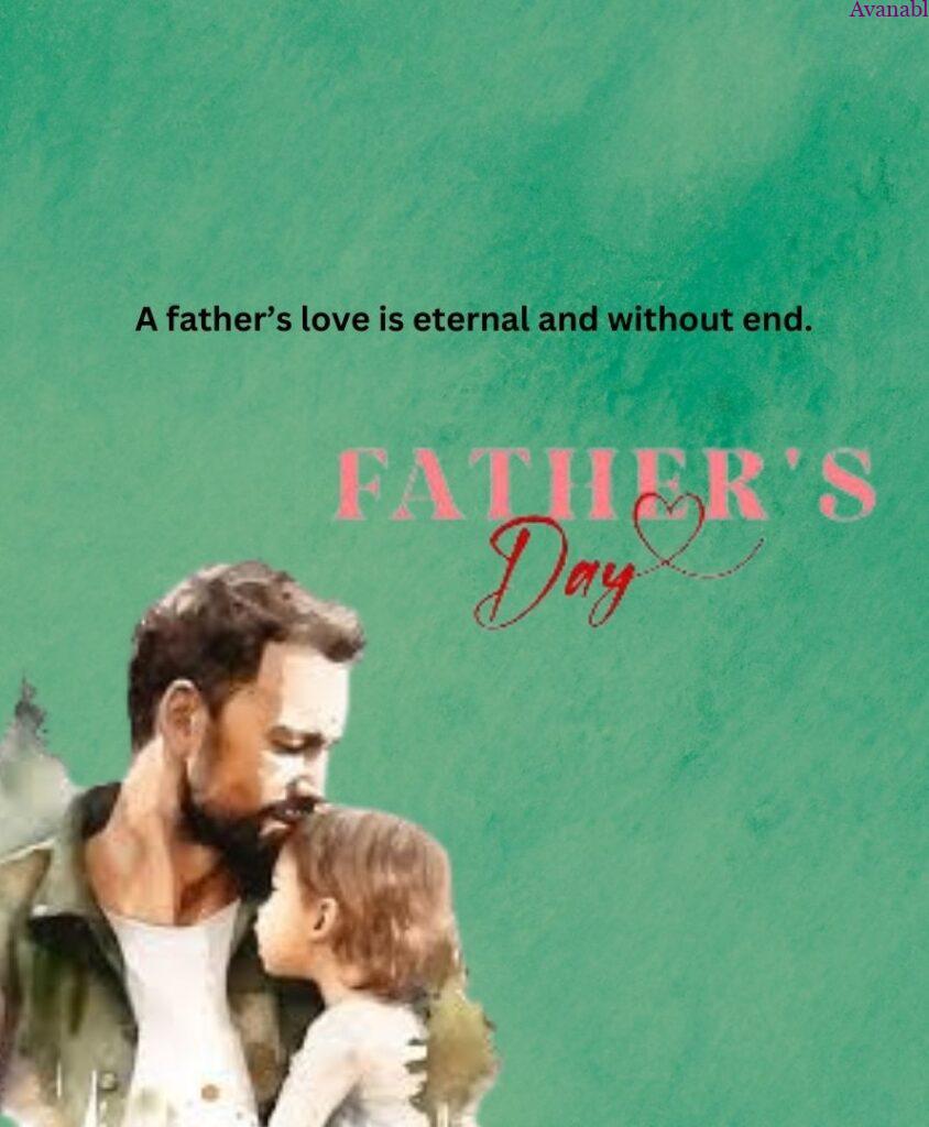A picture of a father kissing his daughter on the forehead with a green background behind.
