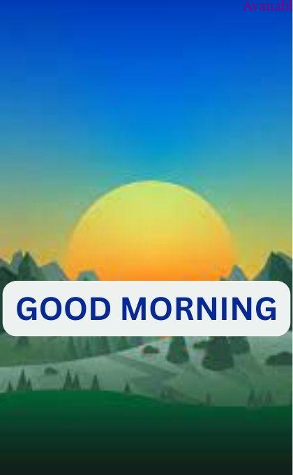 A big sun morning wishes image