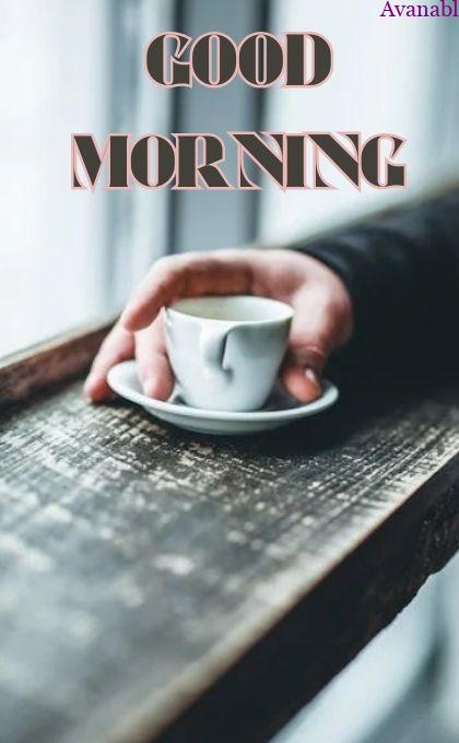 Holding Coffee cup morning image