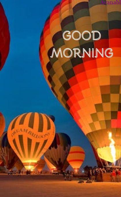 hot air balloon morning wishes