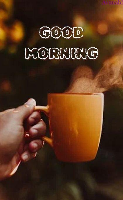 hot coffee mug morning wish