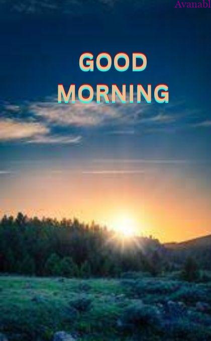 Sun rise over the mountain morning wishes image